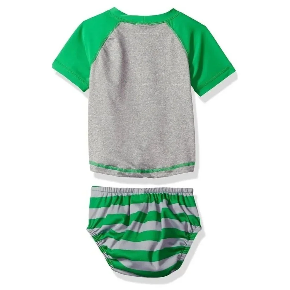 Kiko And Max Swim diaper Set large 21-35 lb green
